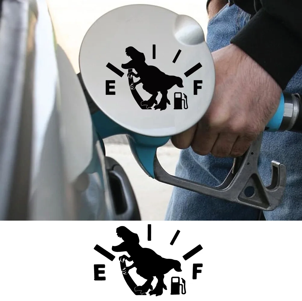 

T-Rex Car Stickers Die Cut Vinyl Decals Empty Gas Tank Sticker Funny Decal Auto Exterior Waterproof Decor Accessories