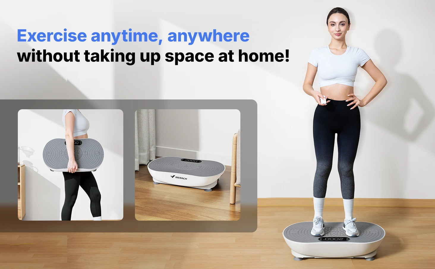 MERACH Vibration Plate for Weight Loss & Shaping 99 Speed Levels, Enhanced Vibration, Bluetooth Speaker, LED Touchscreen