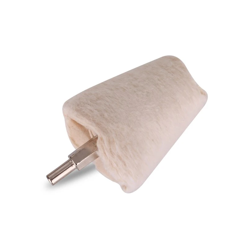 6mm Shank 40-100mm Mounted White Cloth Buffing Wheel Cotton Polishing Wheel 4-Type for Grinding Jewelry Wood Metal Abrasive Tool