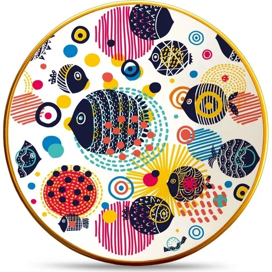 

Majida Adel Serving Plate Set of 6 25 cm. Cute Fish