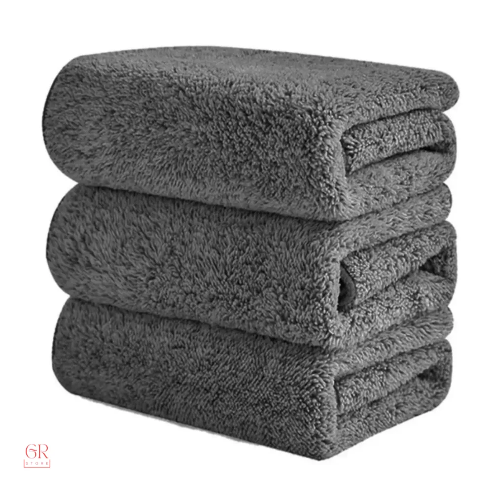 3 Pcs Microfiber Stain-Free Car Wash Drying Car Window Cleaning Towel 40x40cm