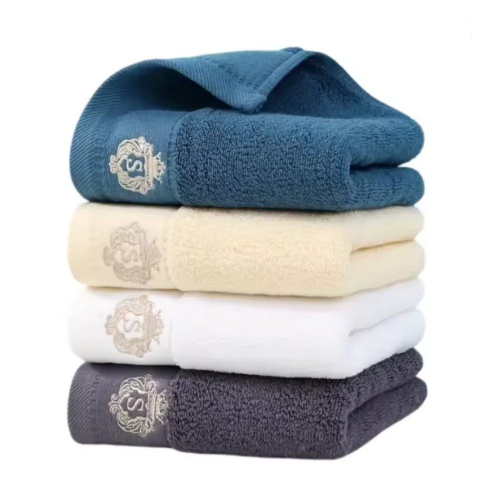 Toallas de baño de algodón para el baño - dos tamaños, aptas para uso en la cara y el cuerpo. Altamente absorbente. Toallas de baño deportivas y absorbentes.