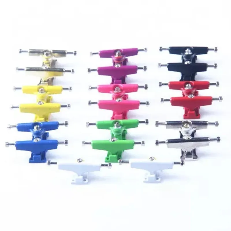 Duplo Eixo Alloy Fingerboard Trucks, Mini Brinquedos Skate, Finger Skate Board, 32mm