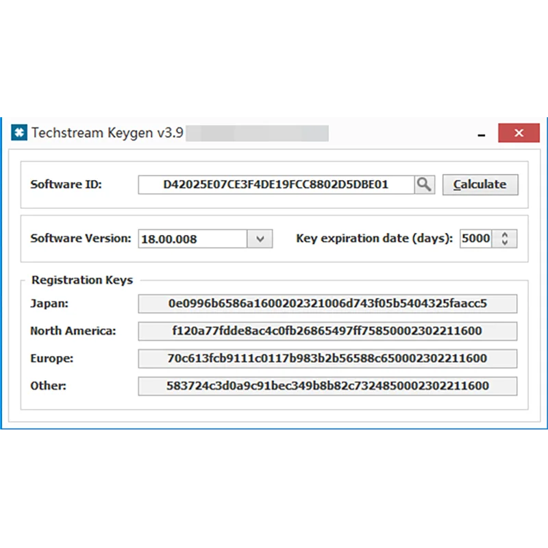 Newest Version FOR TOYOTA TIS Techstream 18.00.008 Software Link and Active Code Work with MINI VCI MINIVCI