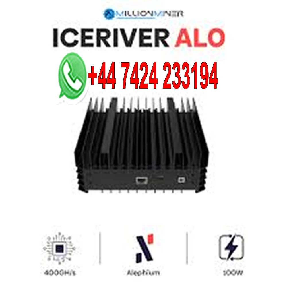 تيار مستمر اشتر 3 واحصل على 2 مجانًا IceRiver ALPH AL0 400GH/S 100W Alephium Miner ALPH Mining