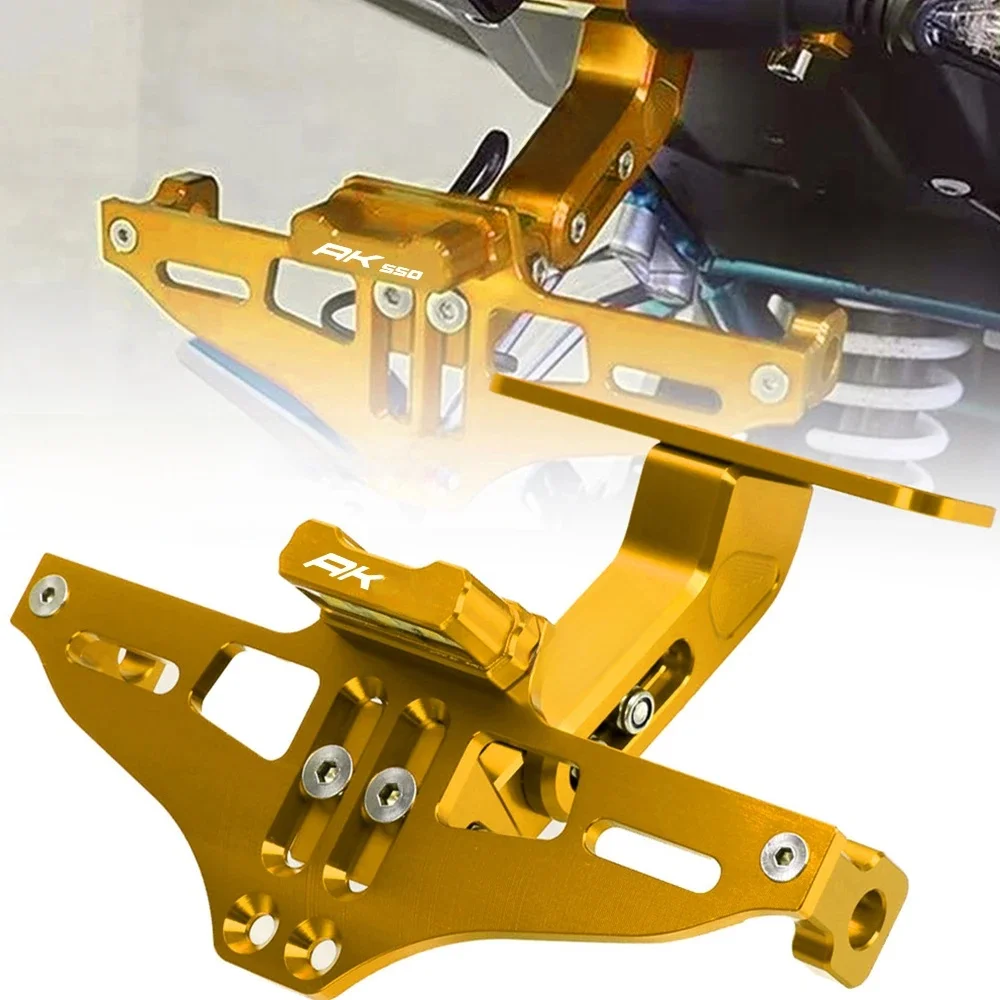 2024 2023 pour KYMCO AK550 AK-550 AK 550 2017-2022 2020 plaque d'immatriculation arrière de moto support de cadre arrière support clignotant
