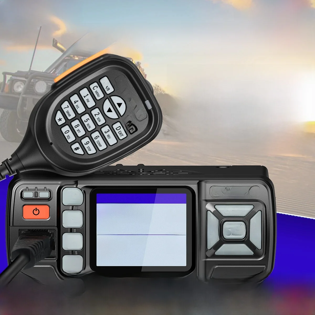 ABBREE AR-318 Mini radio mobilne 25W dwuzakresowy UHF VHF daleki zasięg podwójny tryb zegarek szyfrowanie głosowe nadajnik-odbiornik samochodowy Walkie Talkie — zdjęcie 2