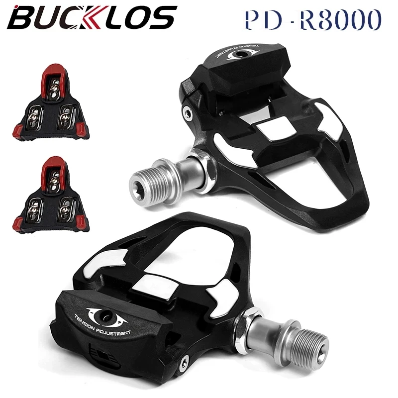 BUCKLOS Fit SPD-SL System Clipless Pedal Professional Cycling Self-locking Pedal Lightweight Road Bike Pedals Cycling Shoe Cleat