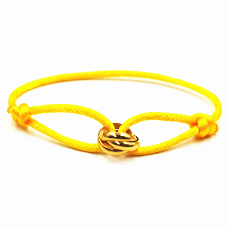 Luxuriöses Unisex-Armband, 3, Metallschnalle, Handkette, verstellbares Herren-Seil-Armband für Damen, Schmuck, Geschenke