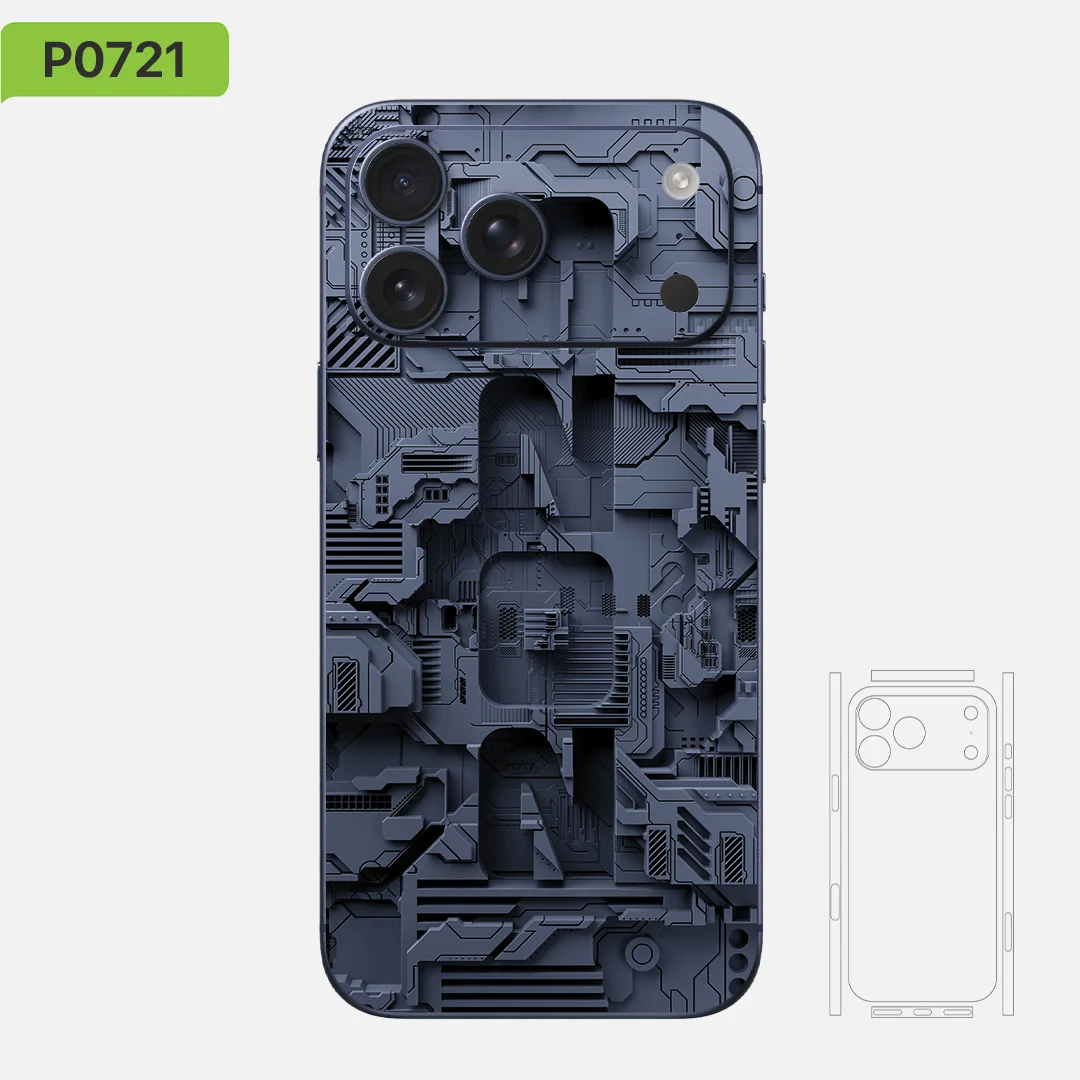 Machine Collection Skin Wrap Decal by Nexa Skins for iPhone 17/16/15/14/13 – Vinyl Sticker, IP033