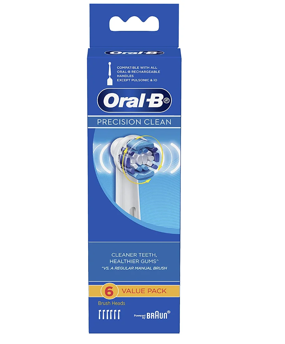 Oral B - Precision Clean Replacement Brush Heads, 6-Count