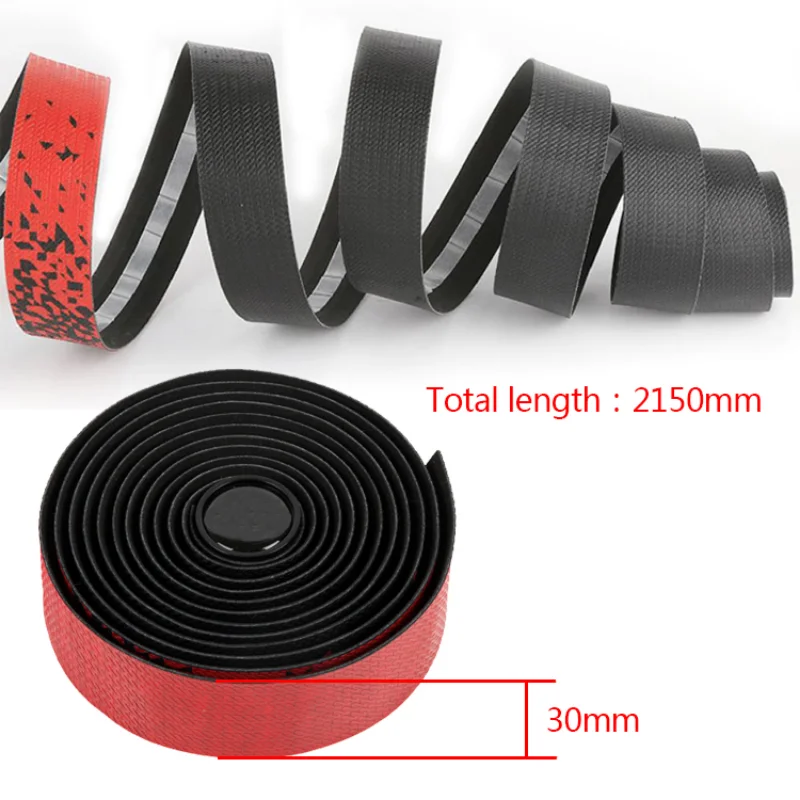 Bicycle Handlebar Tape 2.15m Lengthen Road Bike Handlebar Tape Soft Touch Cycling Bar Wrap Non-slip Bar Grip Cover Bike Part