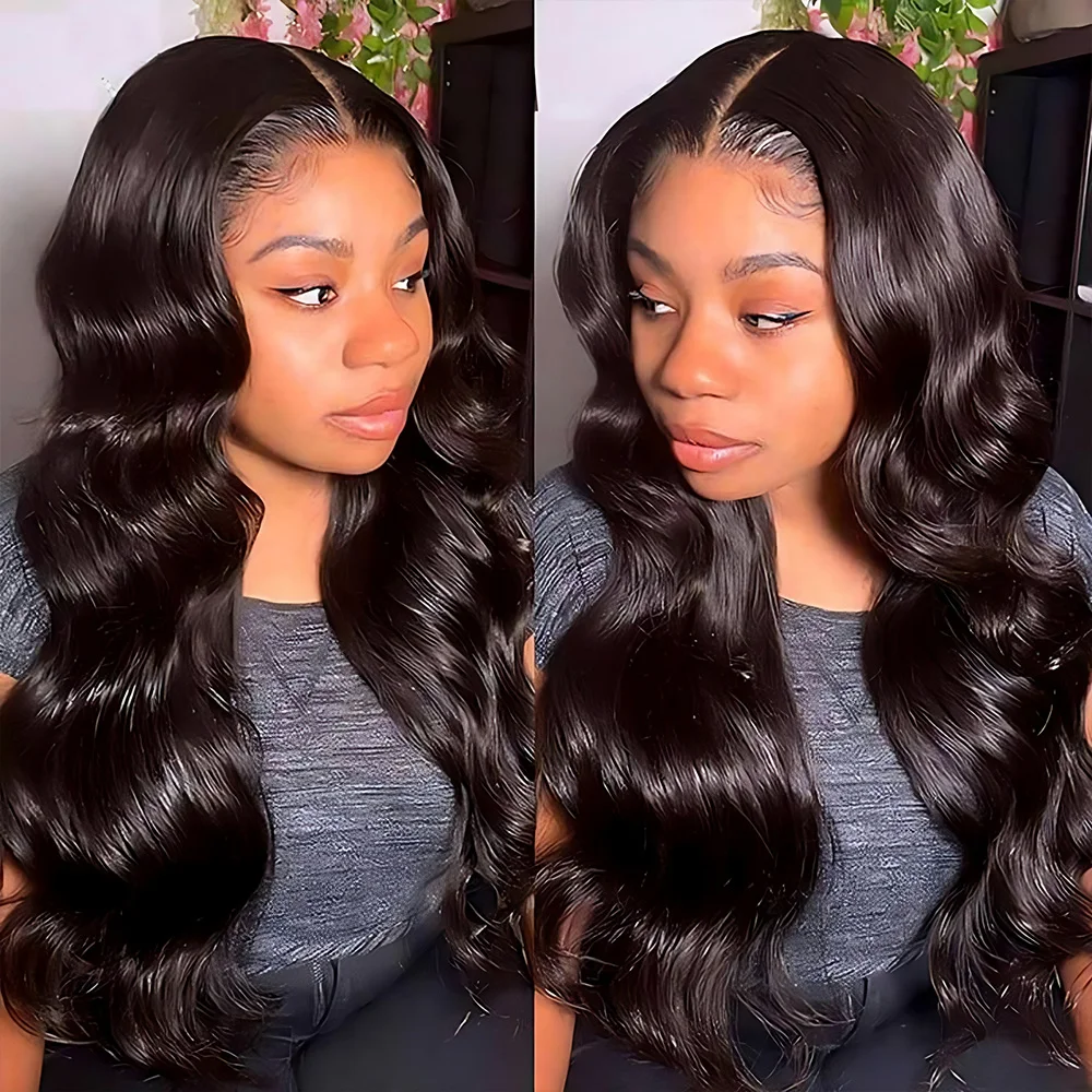 Body Wave Lace Front Wigs Human Hair  4x4 13x4 13x6 HD Lace Frontal Wigs Pre Plucked Bleached Knots Lace Front Wig for Women