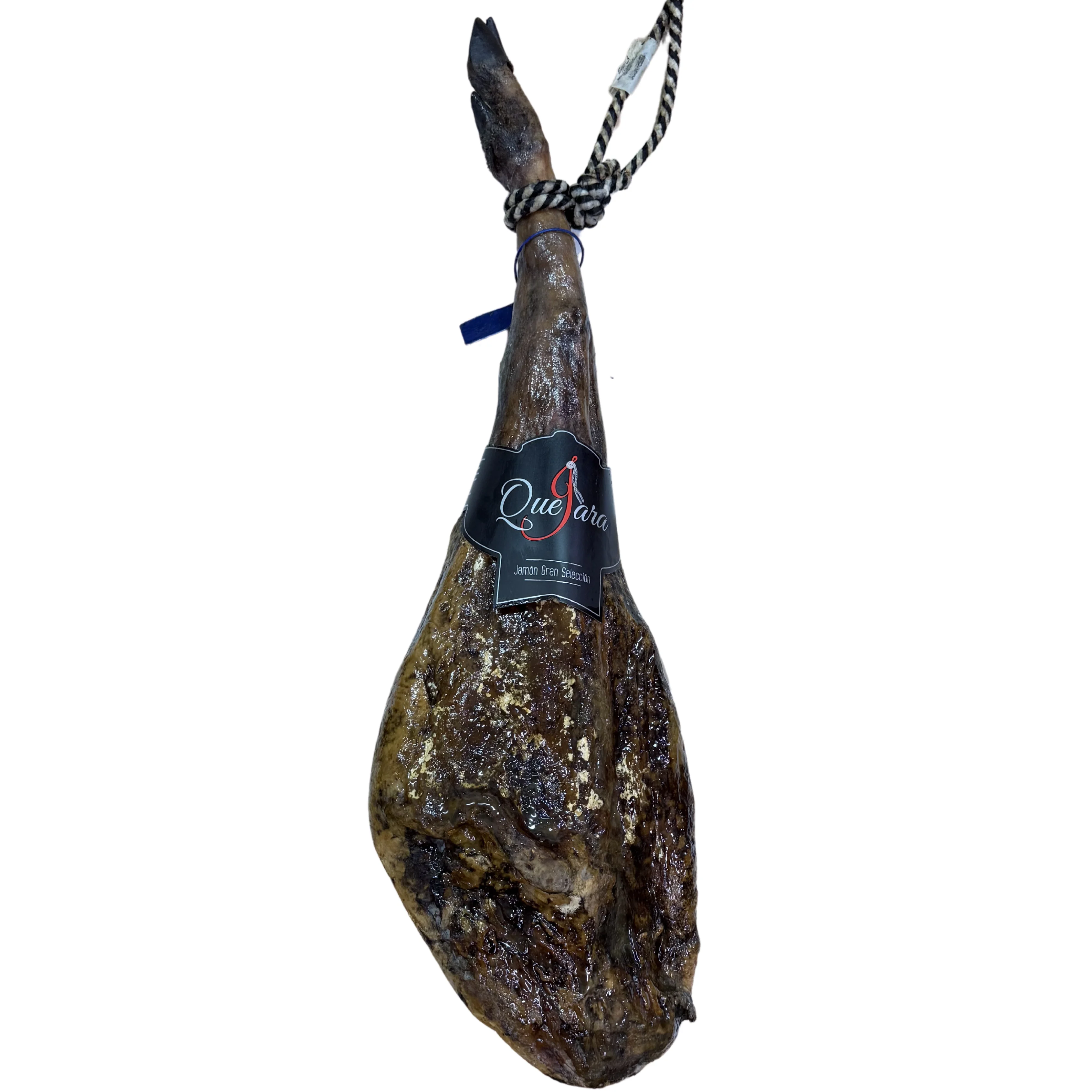 Jamón de Gran Selección "Quejara", Un Tesoro masculino que desinfecta los sentimientos con Pura Raza Guijuelo de 6-7 kg, Pata Fina y Gr