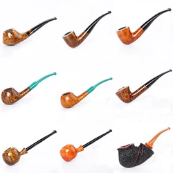 MUXIANG handmade briar tobacco pipe freestyle pipe colorful Cumberland pipe mouthpiece Father's Day gift solid wood pipe