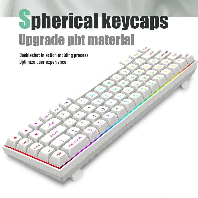 E-YOOSO Hz-68 Magnetic Switch Mechanical Keyboard 8k Return Wired RGB Hot-Swap E-sports Keyboard Gaming PBT Transparent Keycaps