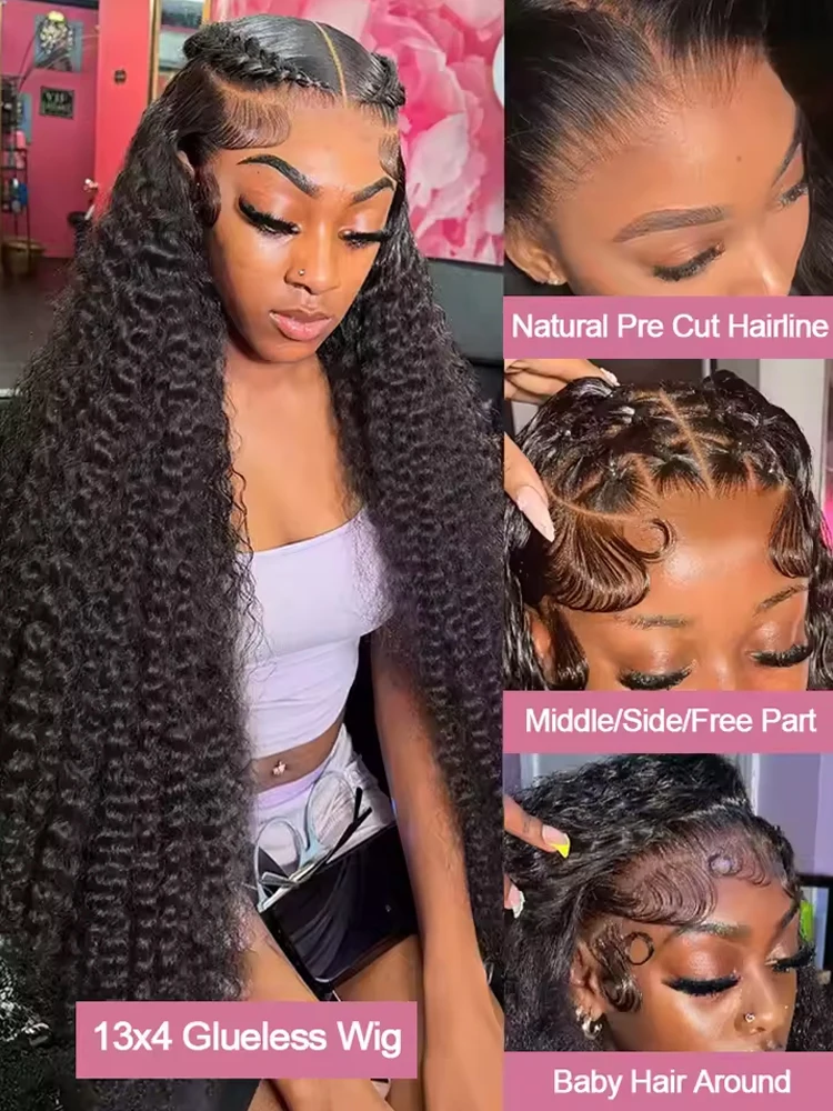 Thumbnail 2 - #8 Curly Lace Front Wigs Sale