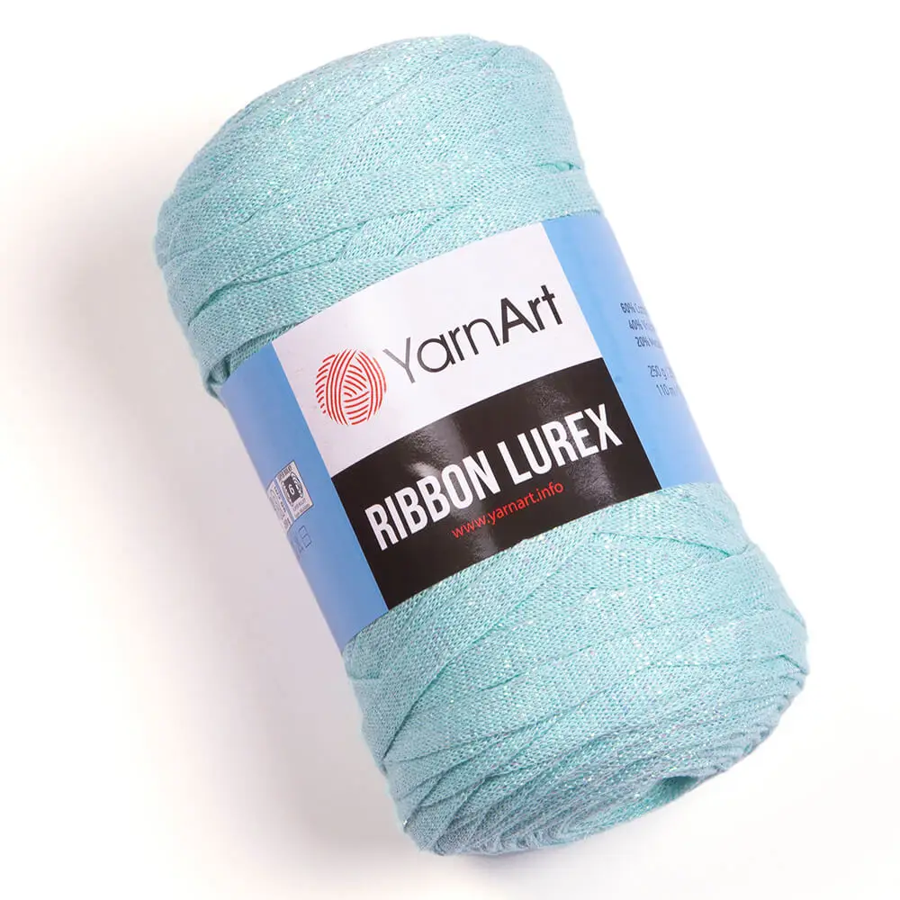 YarnArt Ribbon Lurex Cotton Hand Knitting Yarn - Basket - Mat - Cover - Cushion Cover - Bag - 110 meters (250gr)-