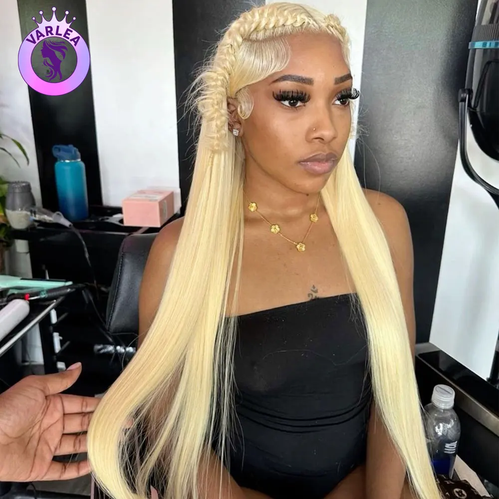 30 inch 613 Blonde 13x6 Lace Front Wig Human Hair Wigs Straight 613 Lace Frontal Wig Brazilian Blonde 13x4 Lace Front Wig