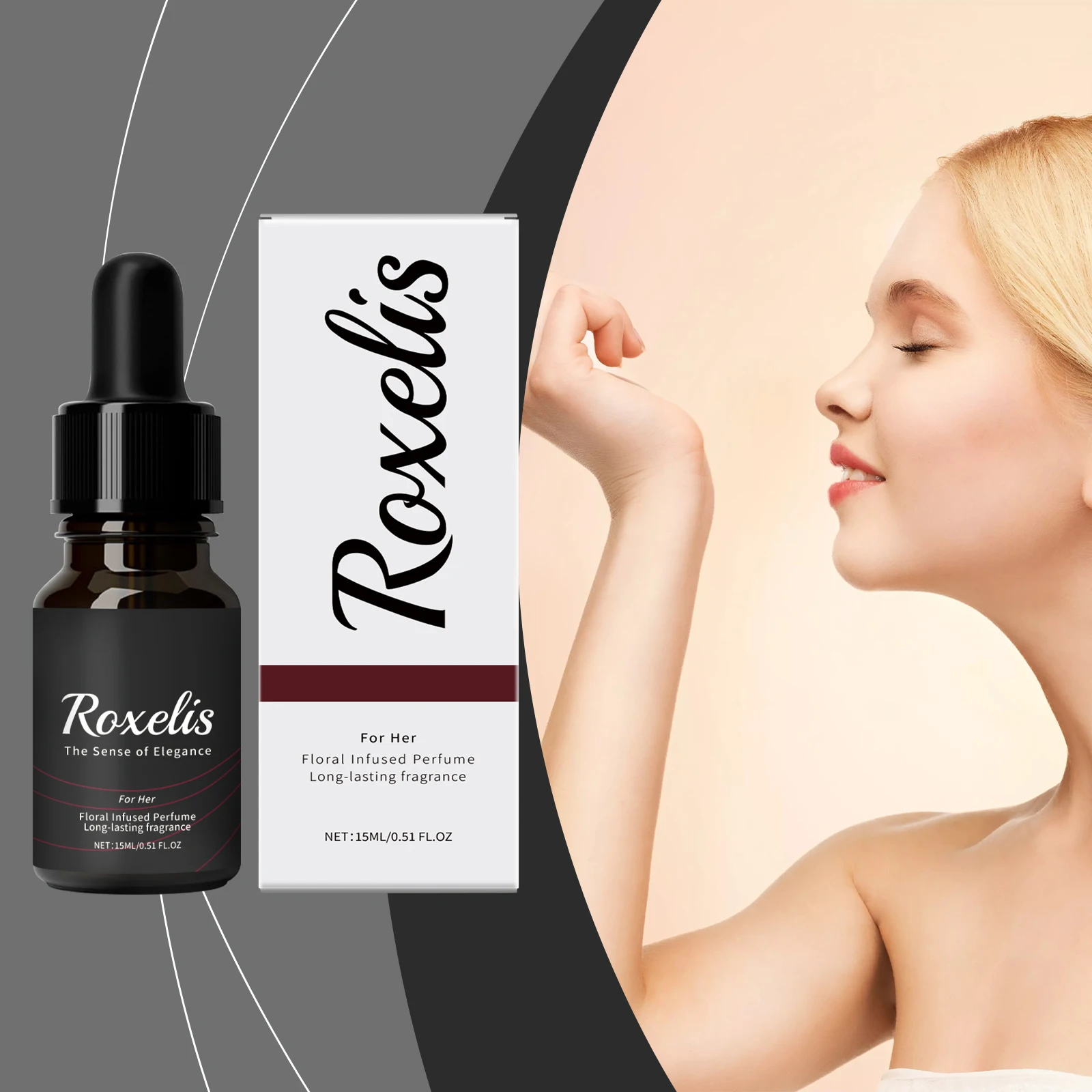

Roxelis очаровательные цветочные капли натуральный свежий элегантный долговечный персонализированный очаровательный аромат драпинг аромат духи