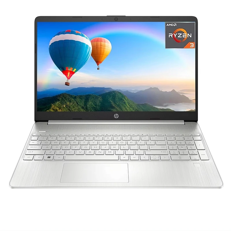 HP 15.6 "HD Business แล็ปท็อป, AMD Ryzen 3 5300U, RAM 32GB, SSD 1TB, Windows 11บ้าน, เงินธรรมชาติ