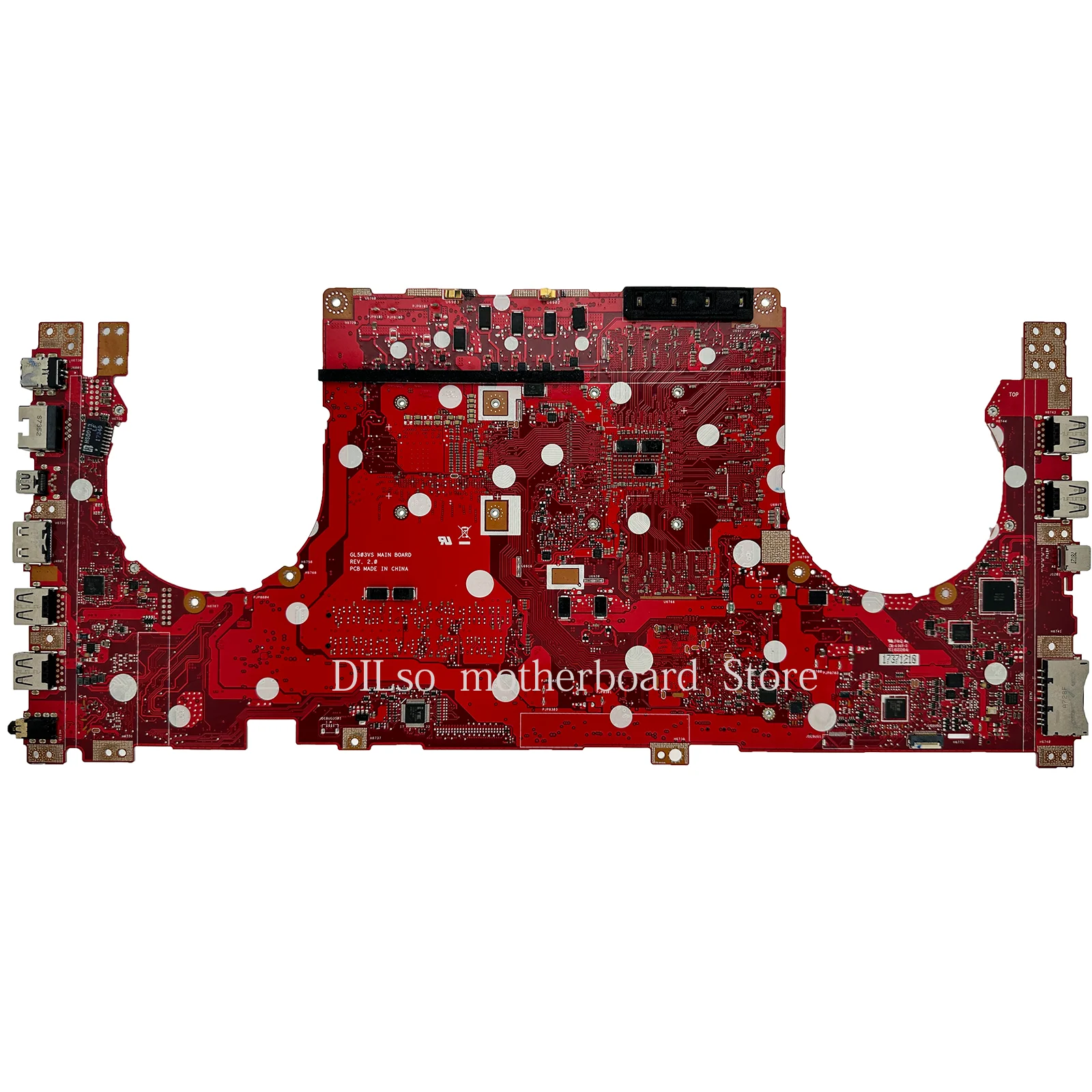 KEFU GL503VS Laptop Motherboard For ASUS ROG Strix Scar Editi GL503V GL503 Mainboard with I7-7700HQ GTX1070/8G 100% Fully Tested