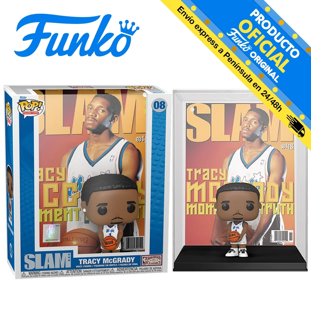 Funko Pop! Magazine Covers SLAM - Tracy McGrady, 64004, 08, original, toys, boys, girls, gifts, collector, dolls, shop, box, new, man, official license, sports, basketball