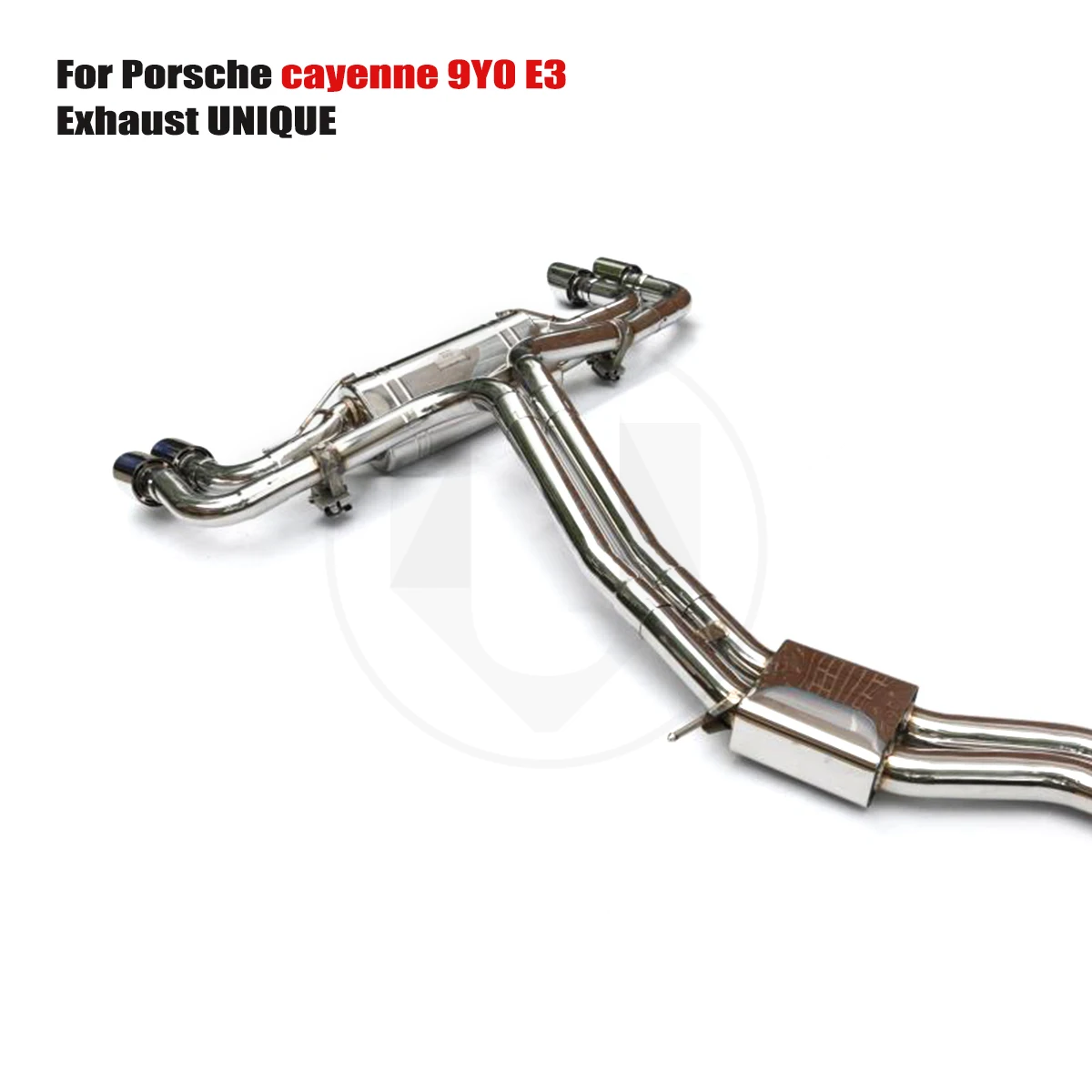 UNIQUE For 2019+ Porsche cayenne 9Y0 E3 3.0T performance valve exhaust system ss304 exhaust muffler