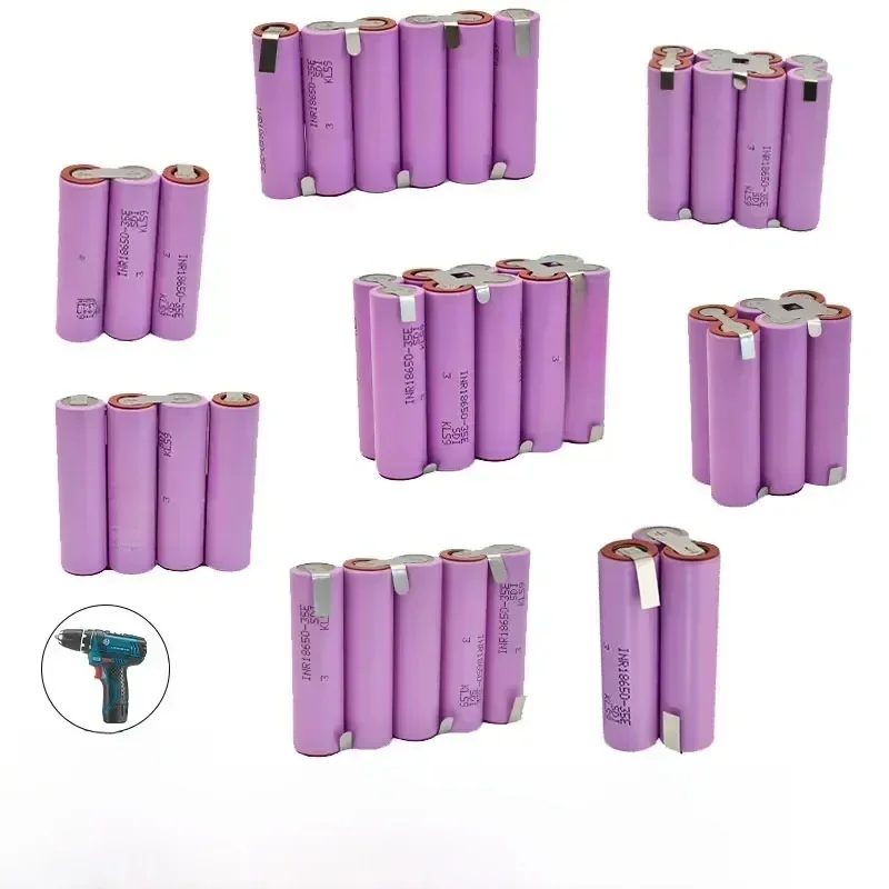 Nieuwe 35E 18650 3500mAh 7000mAh 3S 4S 5S 6S 8S 7.4V 12.6V 14.8V 18V 25.2V 29.6V voor Schroevendraaier Batterijen Lassen Batterij - afbeelding 2