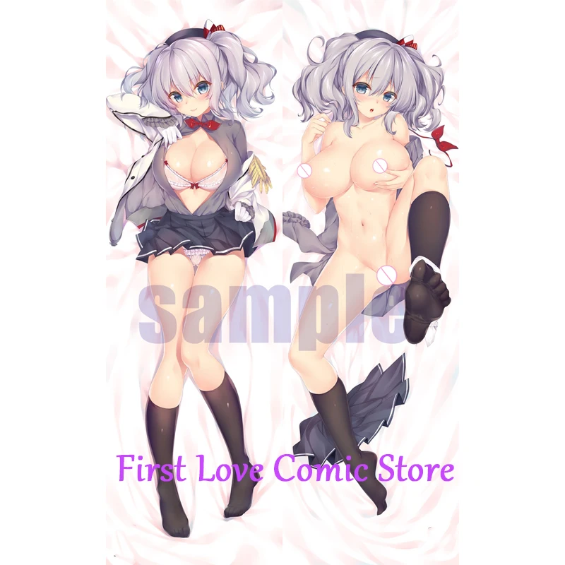 

Dakimakura Anime Pillow Cover Kashima Shipgirl Breasts Double Sided Print Life-size Body Decoration