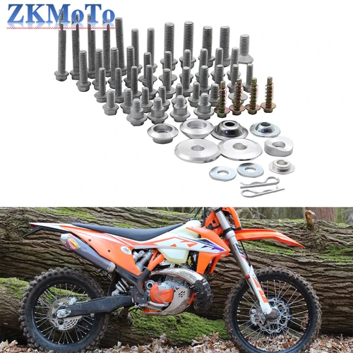 Imagen 1 del producto Kit de tornillos de guardabarros de carenado para motocicletas, juego de sujetadores para KTM SX SXF EXC EXCF XC XCF XCW XCWF 6 días TPI 125-530 para Husqvarna