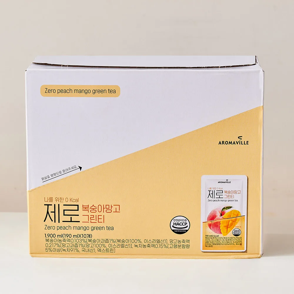 복숭아망고그린티 제로 에이드 190mlX30입