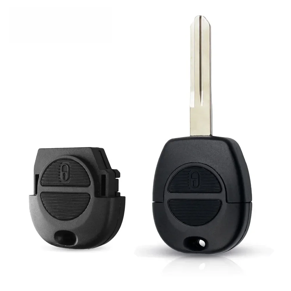 KEYYOU coque de clé à distance pour NISSAN Pulsar patrouille Primera Xtrail Terrano Almera Micra NSN14 lame Fob 2 boutons remplacer la coque de clé
