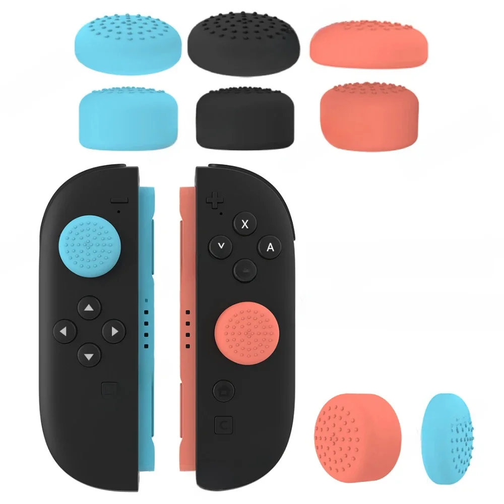 Capuchons de poignées de pouce en Silicone pour contrôleur Nintendo Switch 2, couvercle de bouton de Joystick antidérapant pour accessoires de jeu Switch2