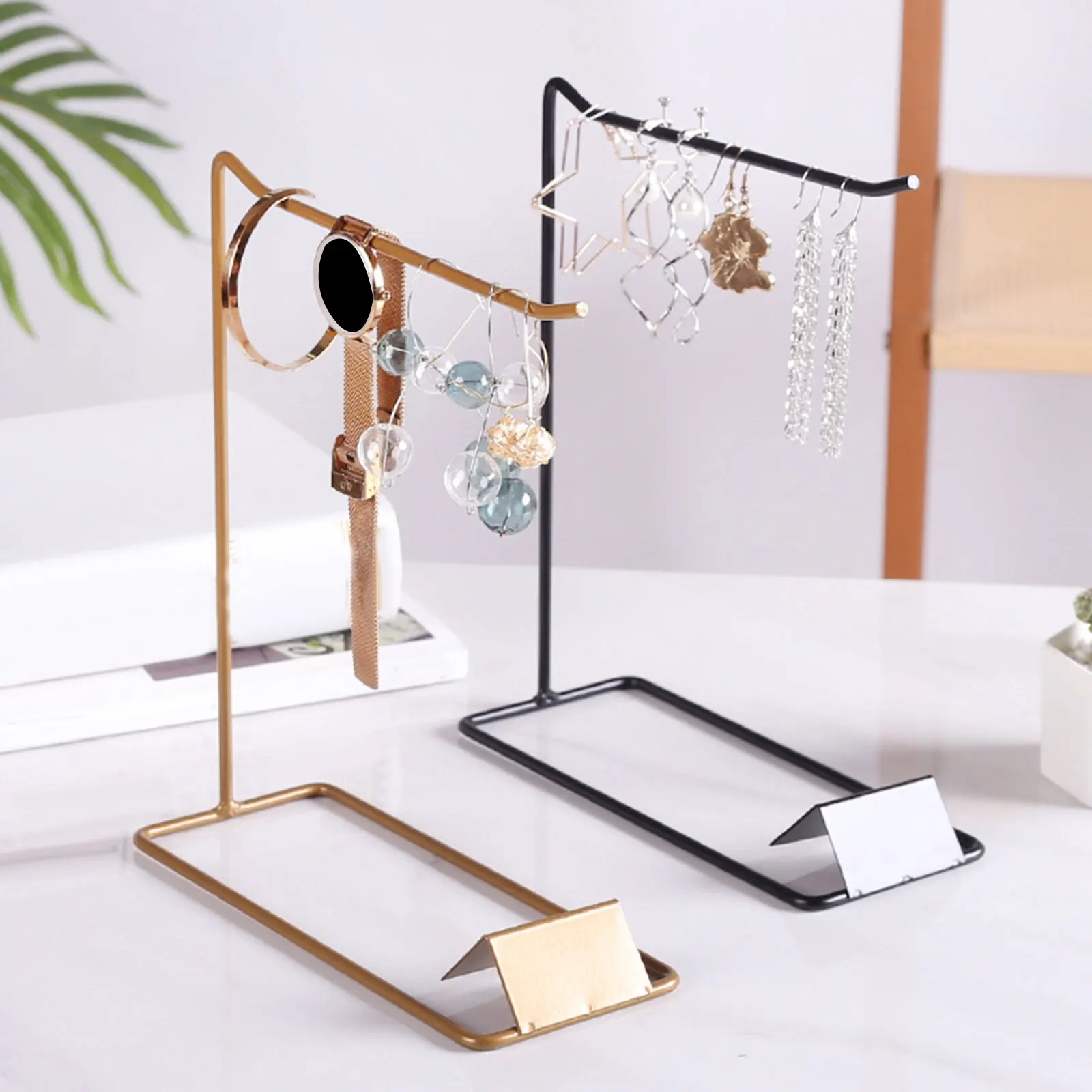 

Necklace Earrings Bracelet Display Stand Jewelry Organizer Ring Storage Rack for hanging earrings, rings, necklaces, watches