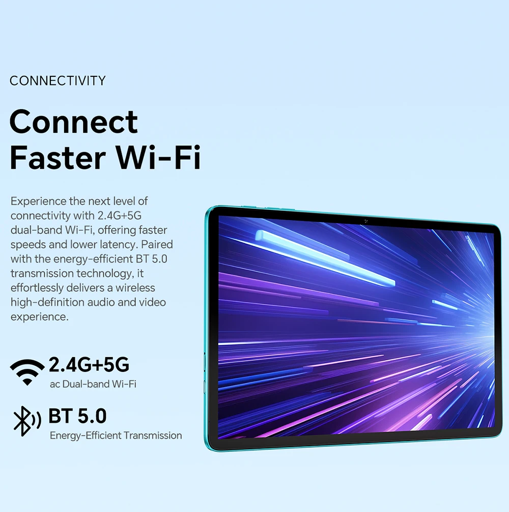Teclast P30 Tablet 10.1 inch Android 16 12GB RAM 128GB ROM 1280x800 Unisoc T7200 Octa Core 6000mAh 5G&2.4G Wi-Fi