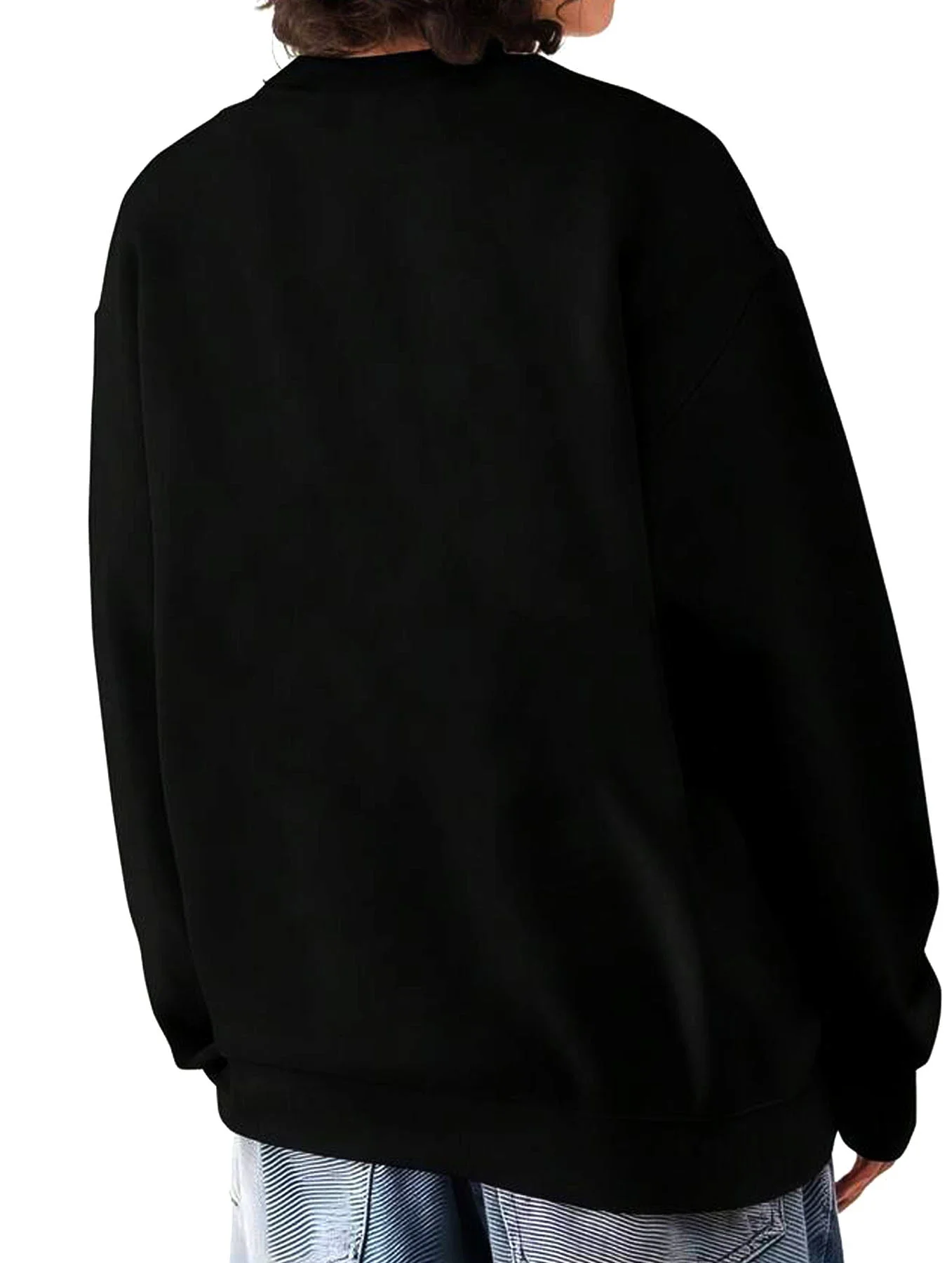 سويت شيرت نسائي مقاس كبير لعيد الميلاد 67 مطبوع ملابس خارجية، ملابس خريف وشتاء السنة الجديدة، سويت شيرت قطني، أزياء عيد الميلاد، #2