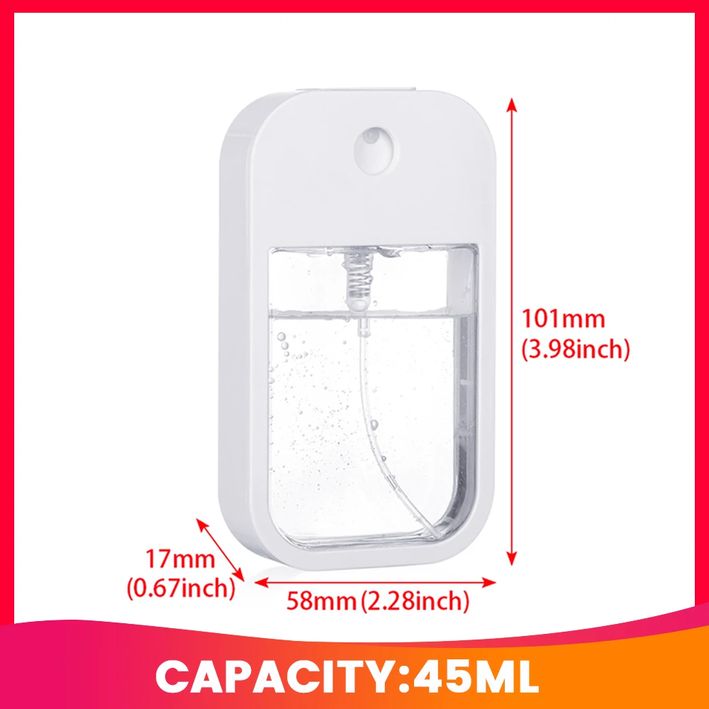 Portable Spray Bottle High Pressure Fine Mist Carryable Bottle Alcohol Disinfectant Hand and Pocket Sanitizer Small Bottle