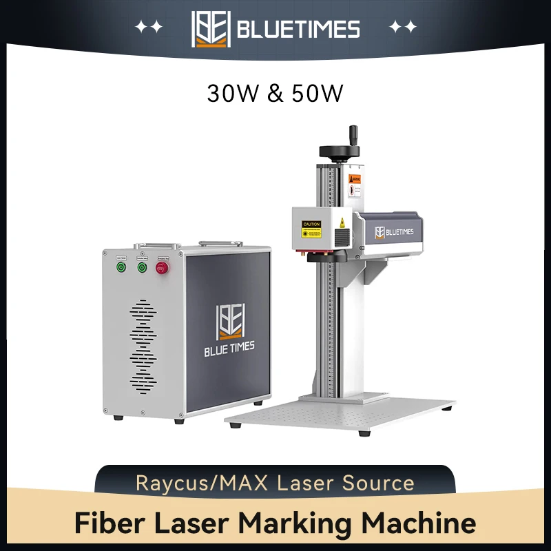 Bluetimes Fiber Laser Marking Machine 20W Raycus Metal Stainless Steel Engraving Gold Silver Ring Jewelry Engraving Machine Tool
