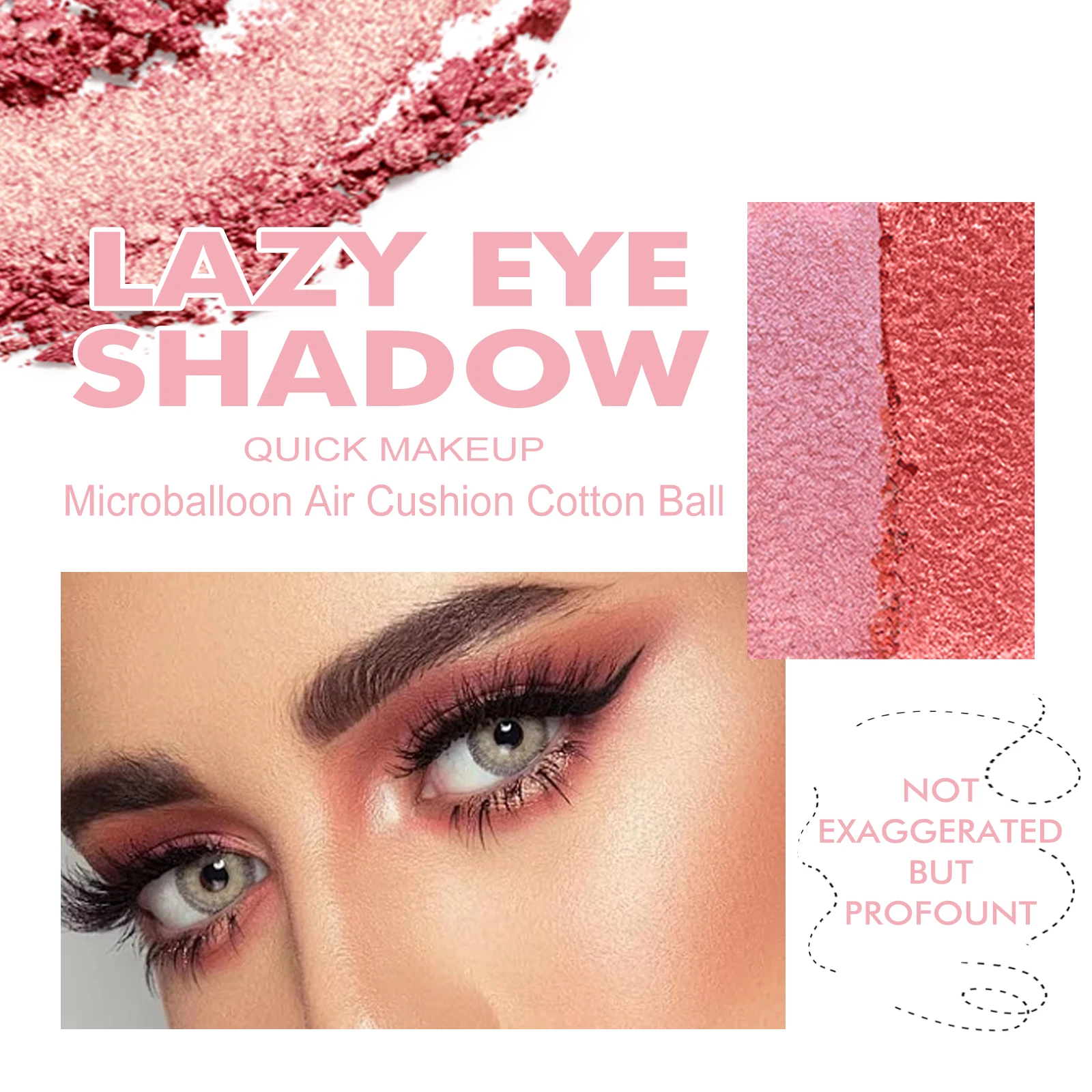 EELHOPE كسول ظلال العيون ماكياج سريع سهل التلوين مقاوم للماء مقاوم للعرق ماتي المرأة دائم الجمال لونين ظلال العيون صينية #4