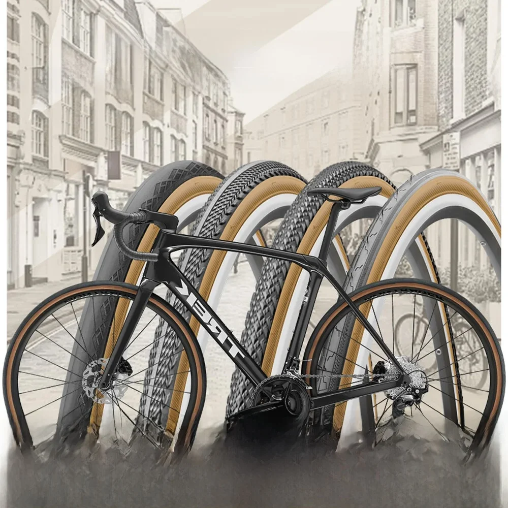 AliExpress NONE Kenda Bike Tires 700 x 25C 28C 32C 35C Premium Road Commuting Bicycle Tires with Retro Yellow Sidewalls High TPI for Enhanced