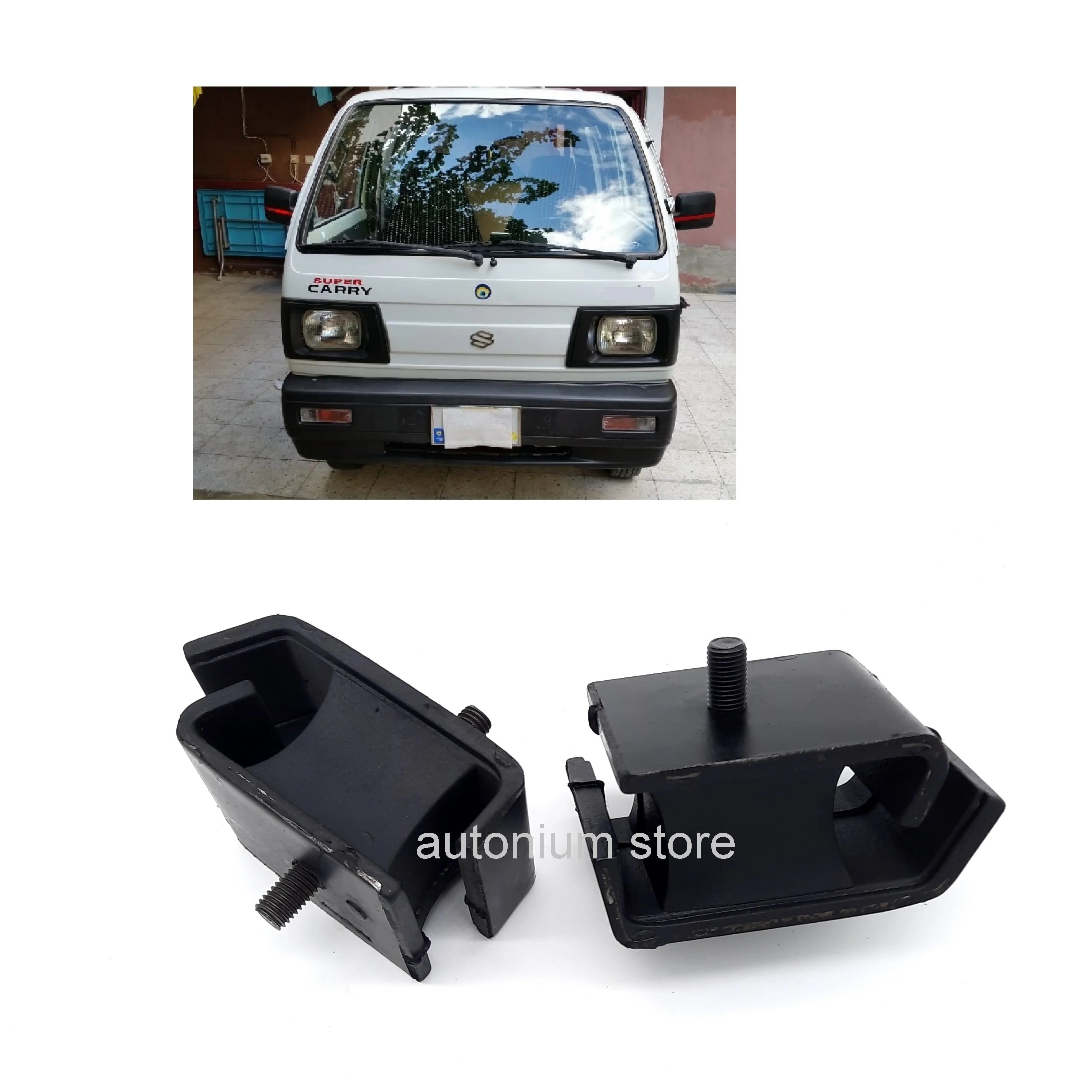 2 Pcs Engine Mounting For Suzuki SuperCarry Super Carry SK410 11610-60C01 1161060C01 Best Quality rubber