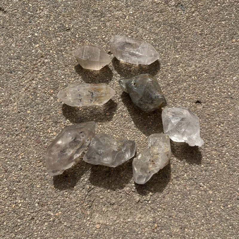 10 pcs Natural Herkimer Diamond Raw Stone Mineral Specimen Crystal Gemstone Collection view 4