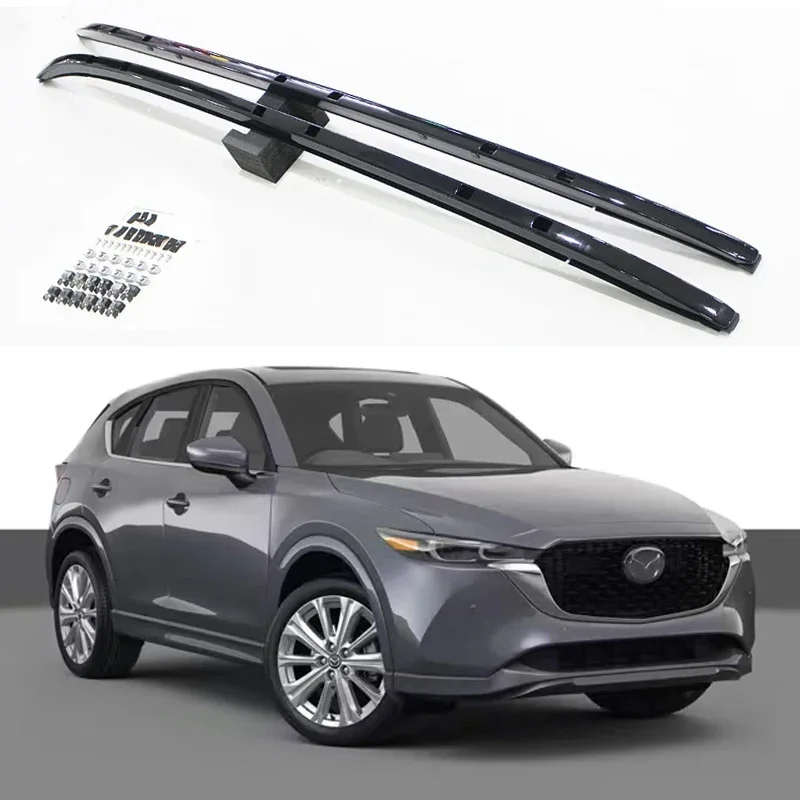 Aluminium Auto Imperiaal Cross bar Voor Mazda CX-5 CX5 2016-2025 Rails Bar Bagagedrager Bars top Rekken Rail Dozen - afbeelding 2