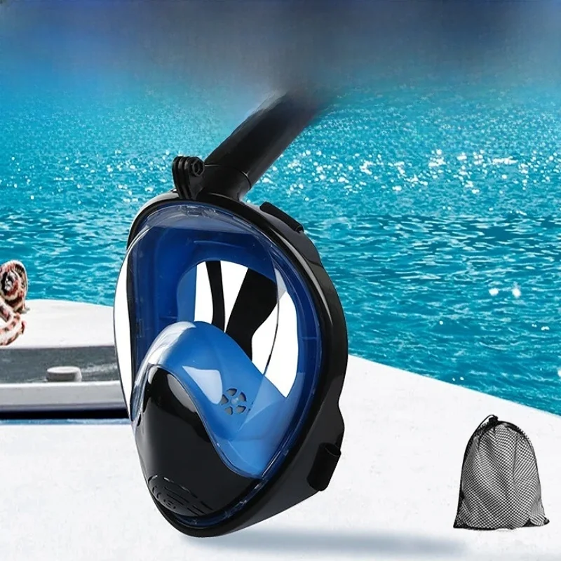 Unterwasser-Tauchmaske gegen Nebel, Vollgesichts-Tauchmaske, Schnorcheln, Atemschutzmasken, sichere wasserdichte Schwimmausrüstung für Erwachsene und Kinder