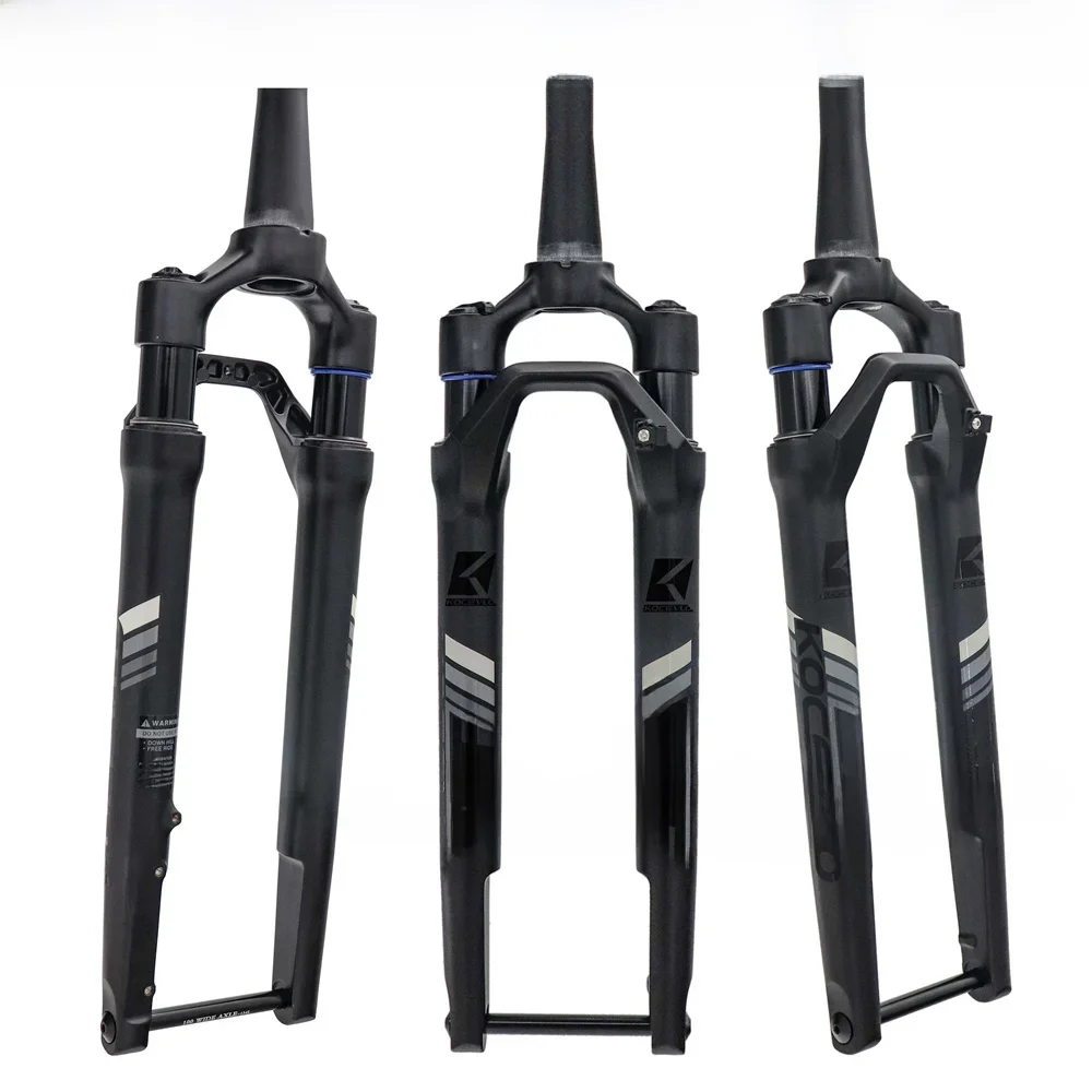AliExpress kocevlo KOCEVLO Gravel Suspension fork Off-Road Damping Air Pressure Fork 700C Disc Brake Flat Mount Fork