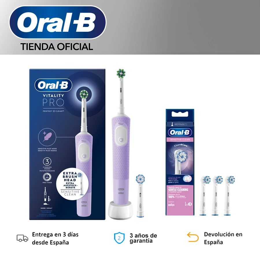 فرشاة أسنان كهربائية أورال بي لايف برو 3 طرق لتنظيف الأسنان بالفرشاة الكهربائية عن طريق الفم B فرشاة 2D رأس تنظيف سوينغ والرؤوس المكسورة