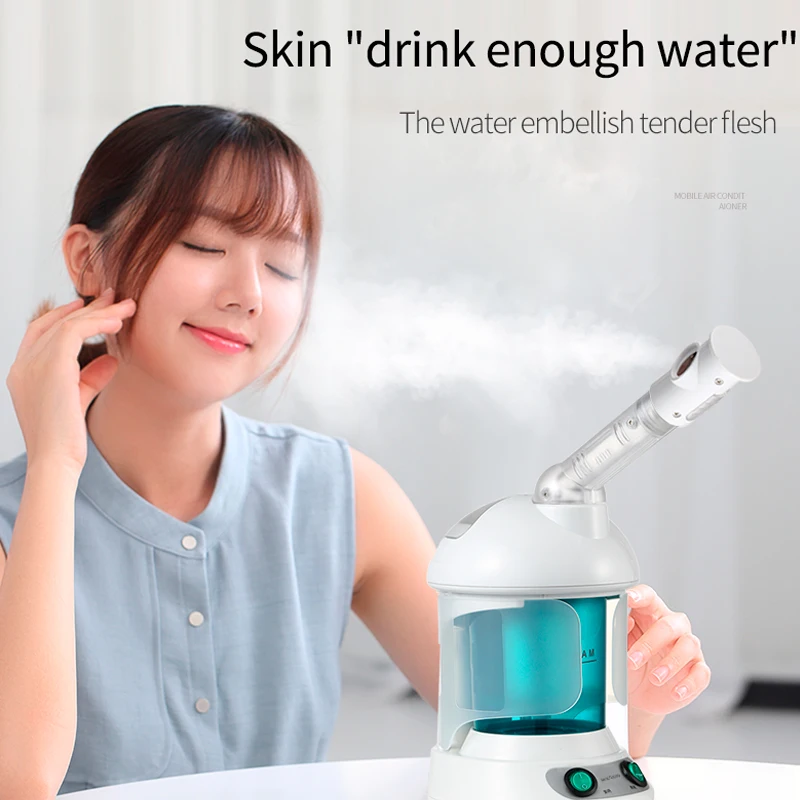 Portable 360 degree rotating nano ion face spray moisturizing Facial Steamer Portable Face Steamer Facial Steamer device