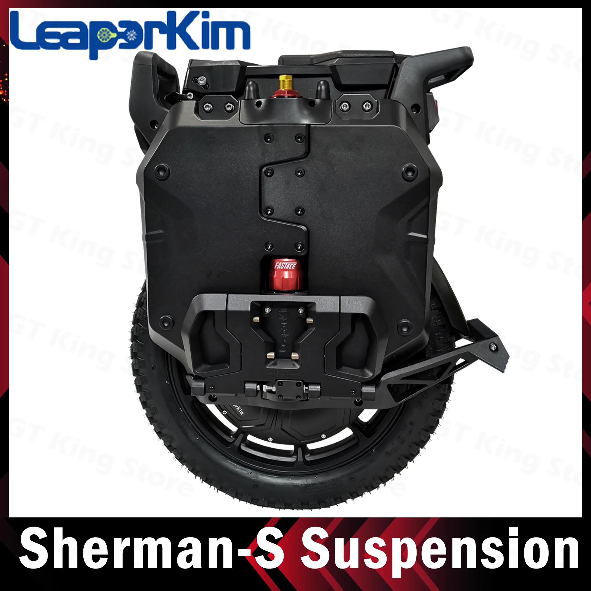 LeaperKim Veteran Sherman S Electric Unicycle New Sherman S Suspension EUC 100.8V 3600WH Monowheel 3000W Off-road 20-inch