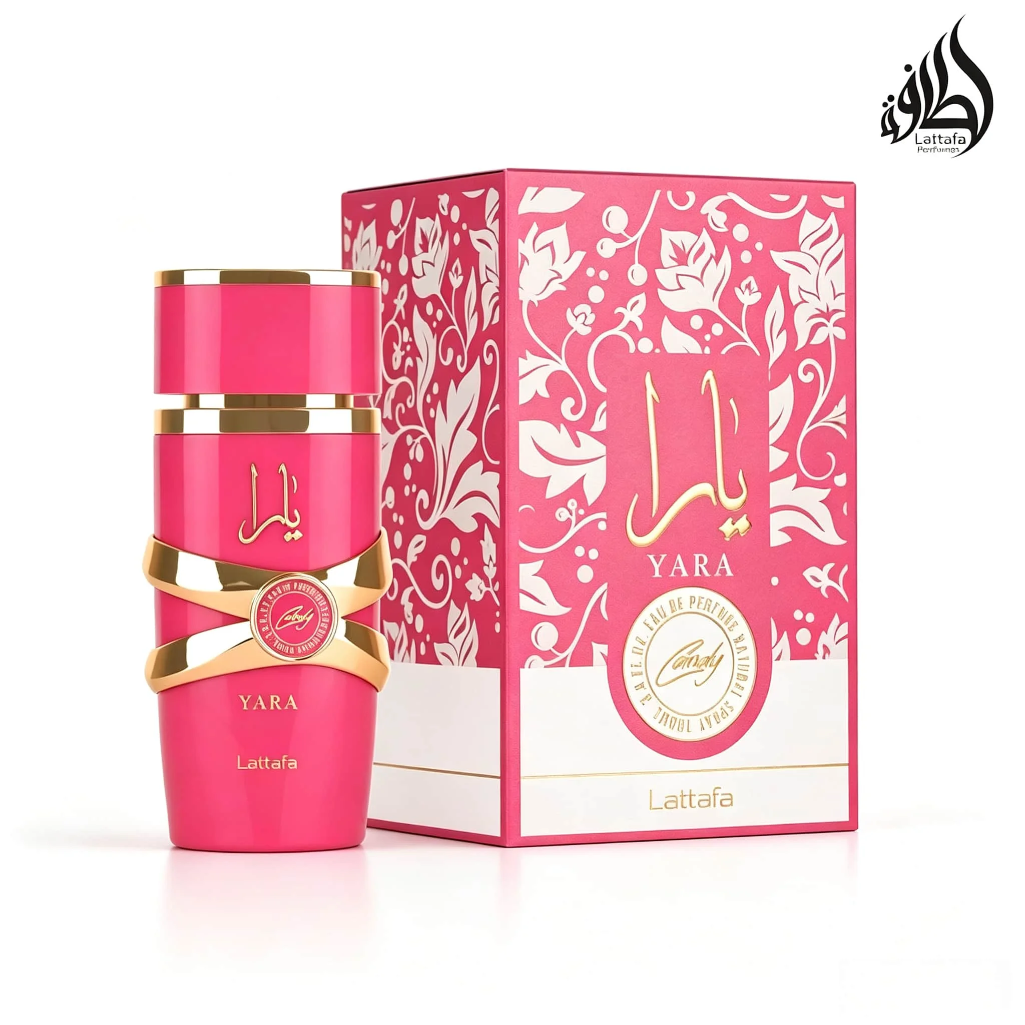 Lattafa YARA Eau De Parfum 3.4 oz 100ml | Sweet and Creamy Tropical Floral and Fruity Notes Last for 6-8 Hours, Sweet but Not Greasy, Smooth and Powdery | Daily Commuting/Holiday Gift Preferred for Girls with Sweet Fragrance